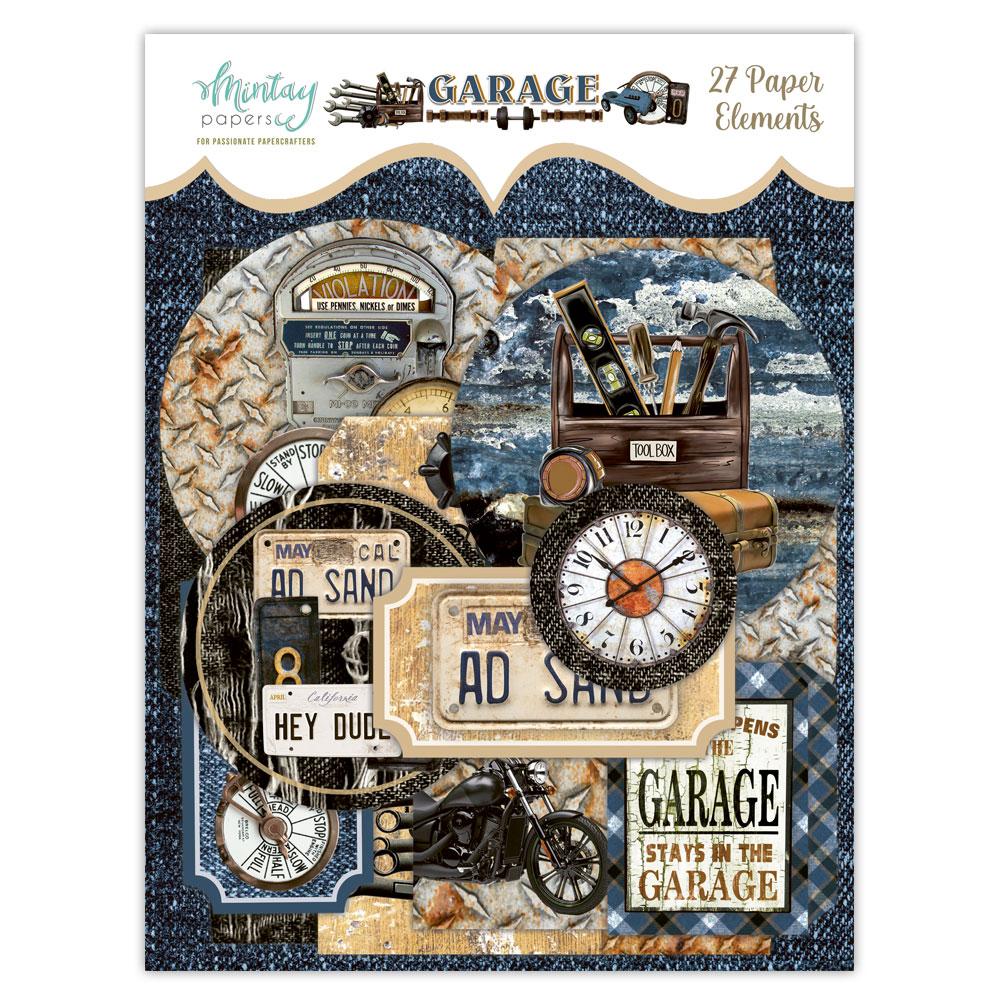 Mintay Papers Paper Elements Garage 27 pcs