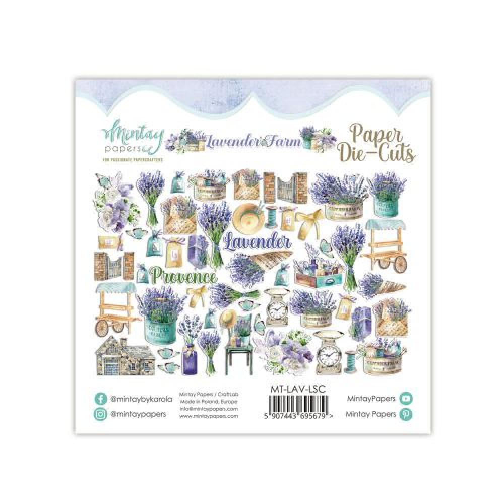 Mintay Papers Die-Cuts Lavender Farm 53 pcs