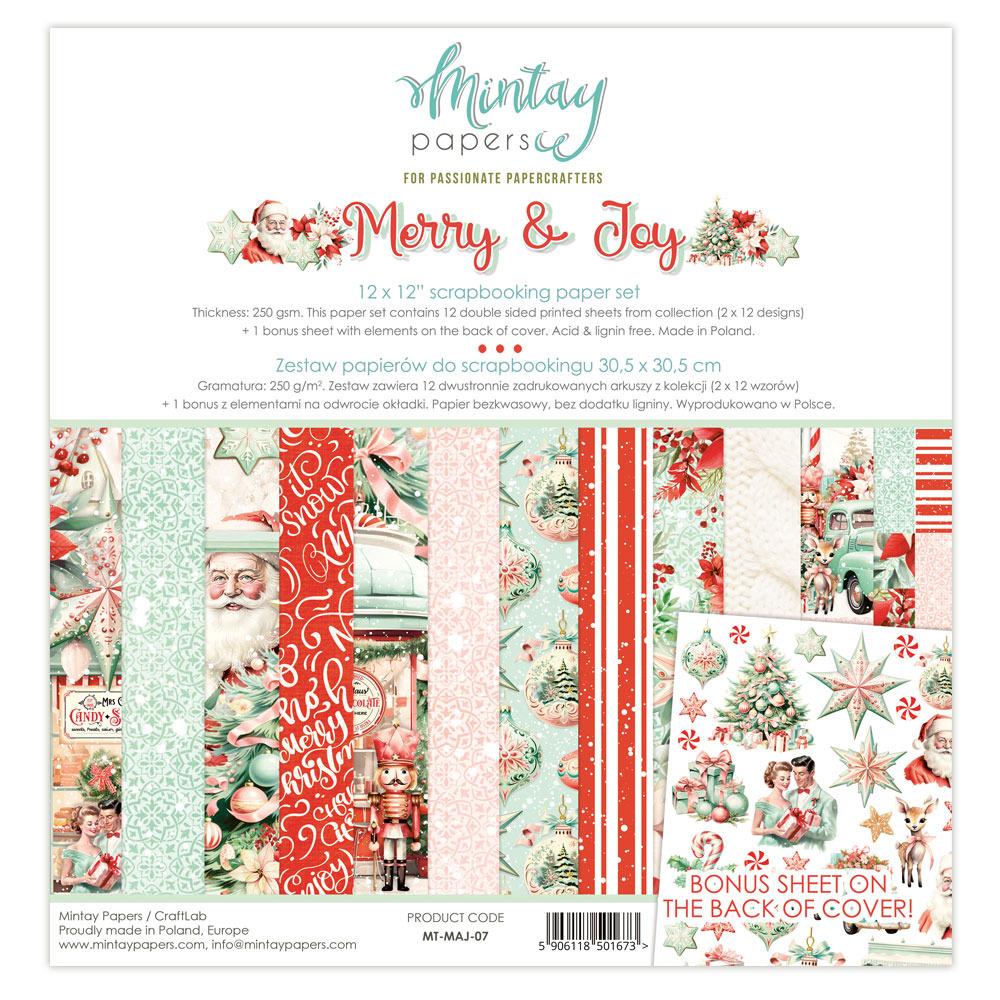 Mintay Papers 12x12 Paper Pad Merry & Joy