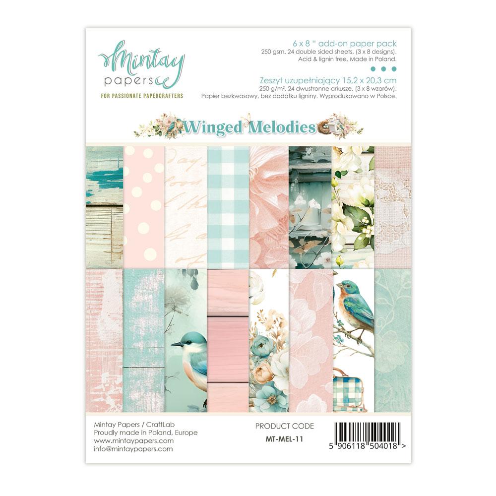 Mintay Papers Winged Melodies 6x8 Add-on Paper Pad