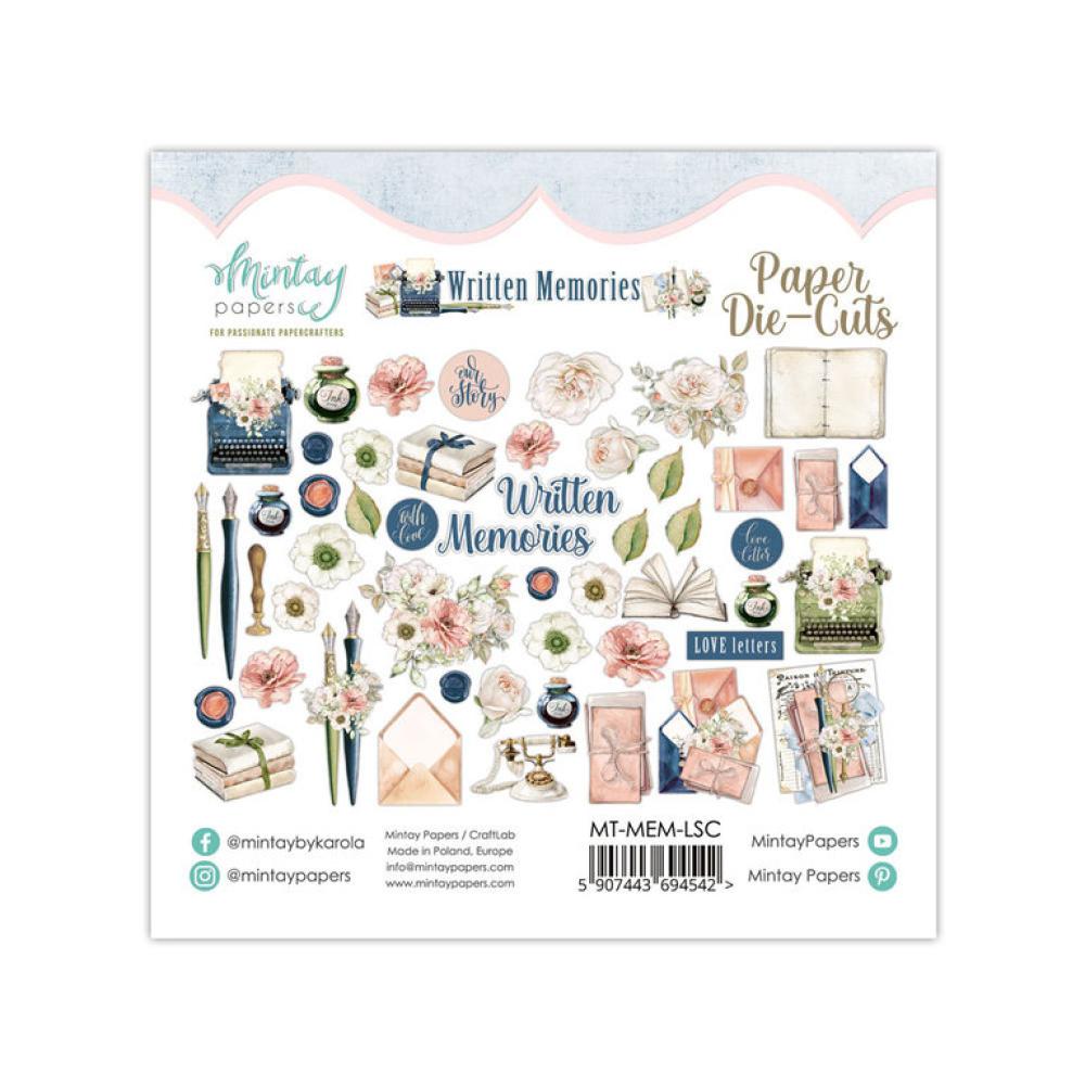 Mintay Paper Die-Cuts Written Memories, 51pcs