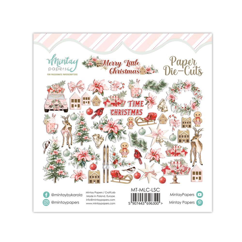 Mintay Paper Die-Cuts Merry Little Christmas 55 pcs