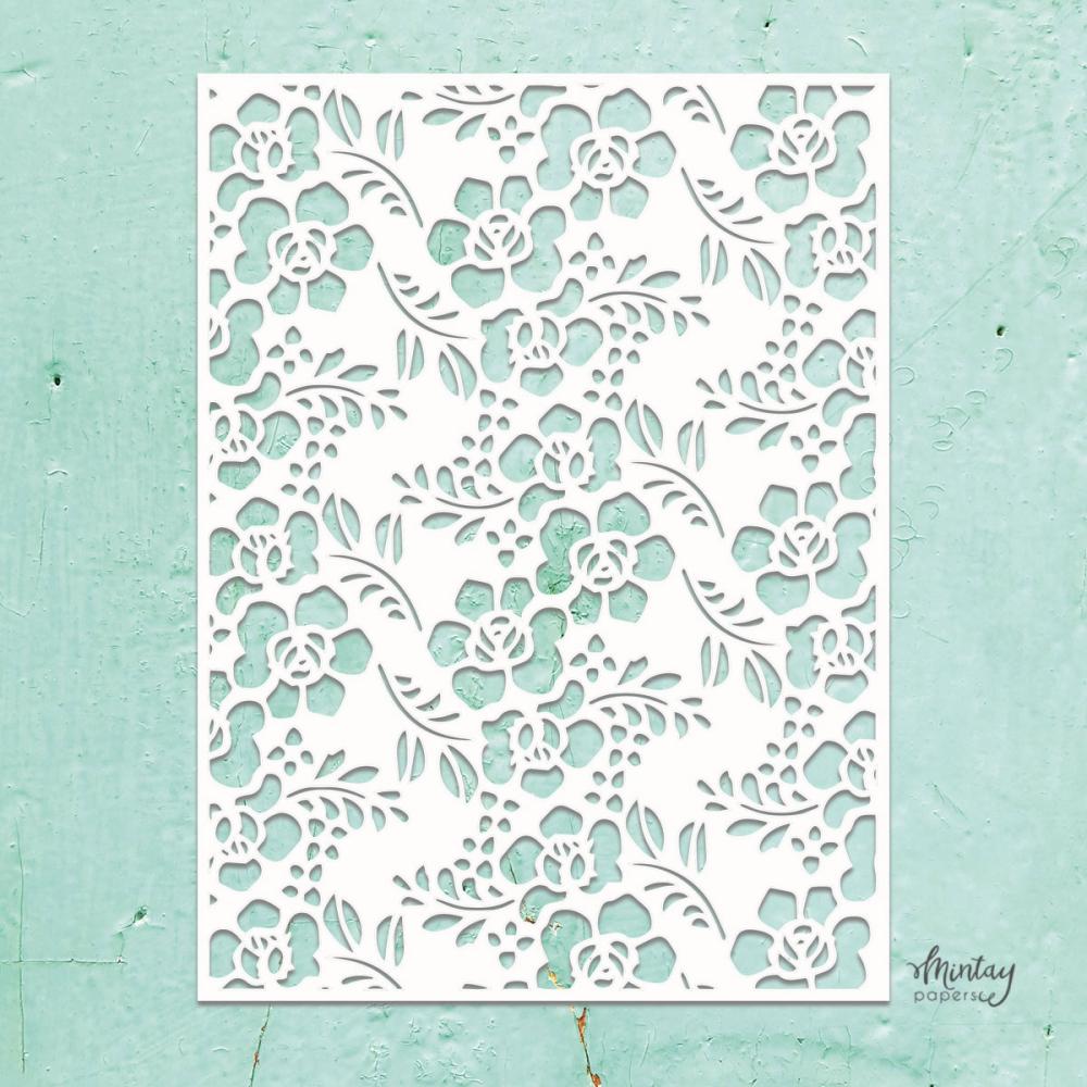 Mintay Kreativa 6x8 Stencil Flowers #03