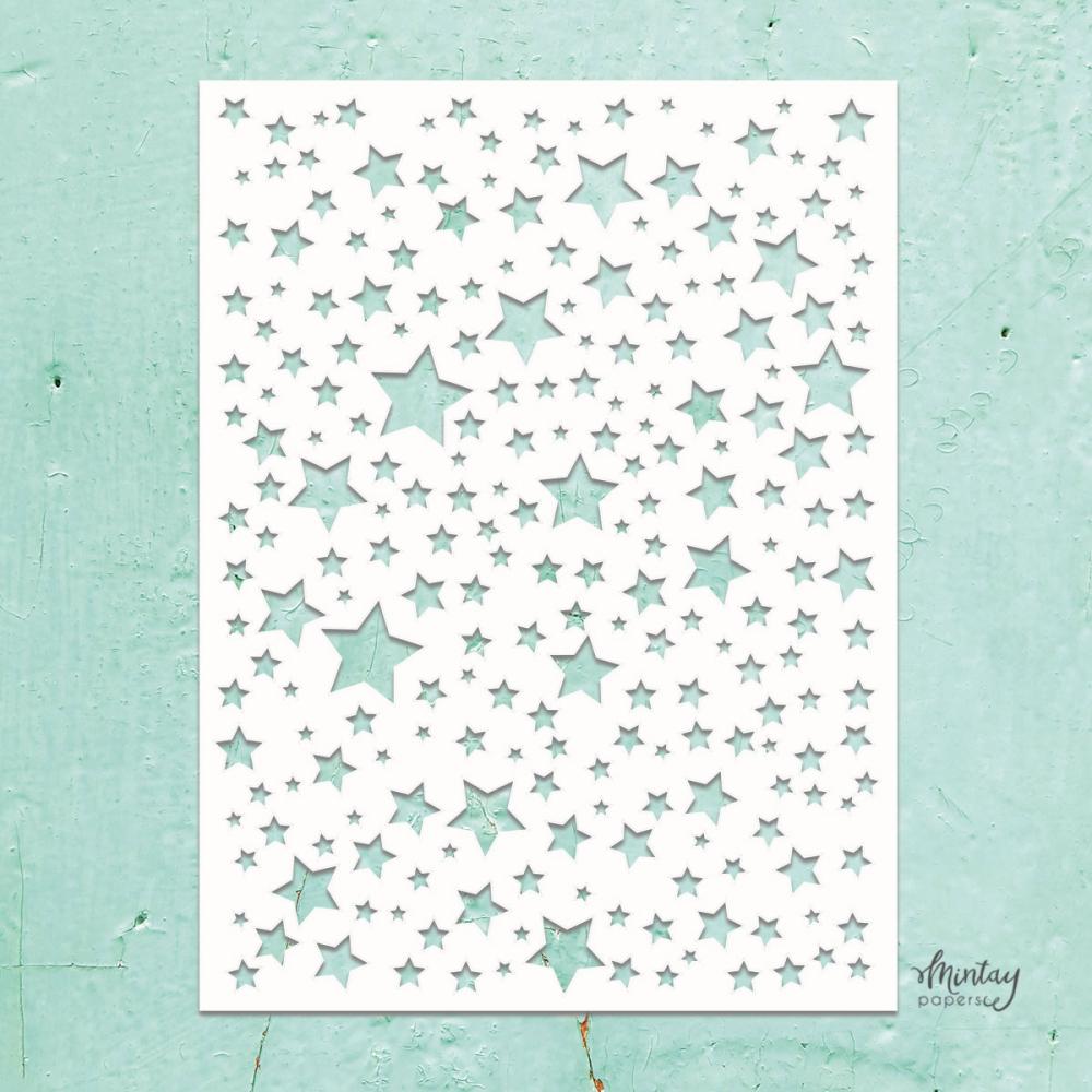 Mintay Kreativa 6x8 Stencil Stars #05