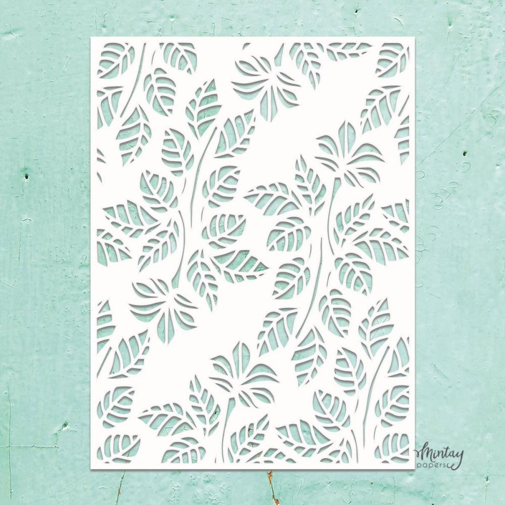 #14 Mintay Kreativa 6x8 Stencil Leaves