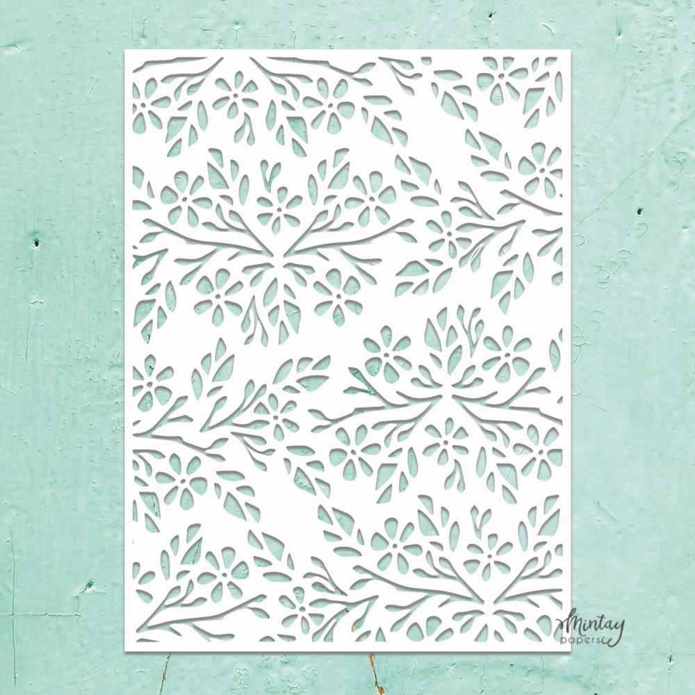 #15 Mintay Kreativa 6x8 Stencil Flowers 2