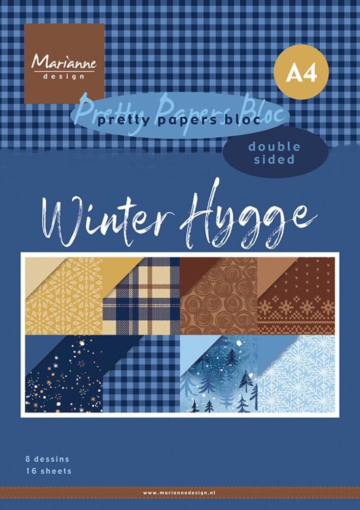 Marianne Design A4 Pretty Papers Bloc Winter Hygge PK9184