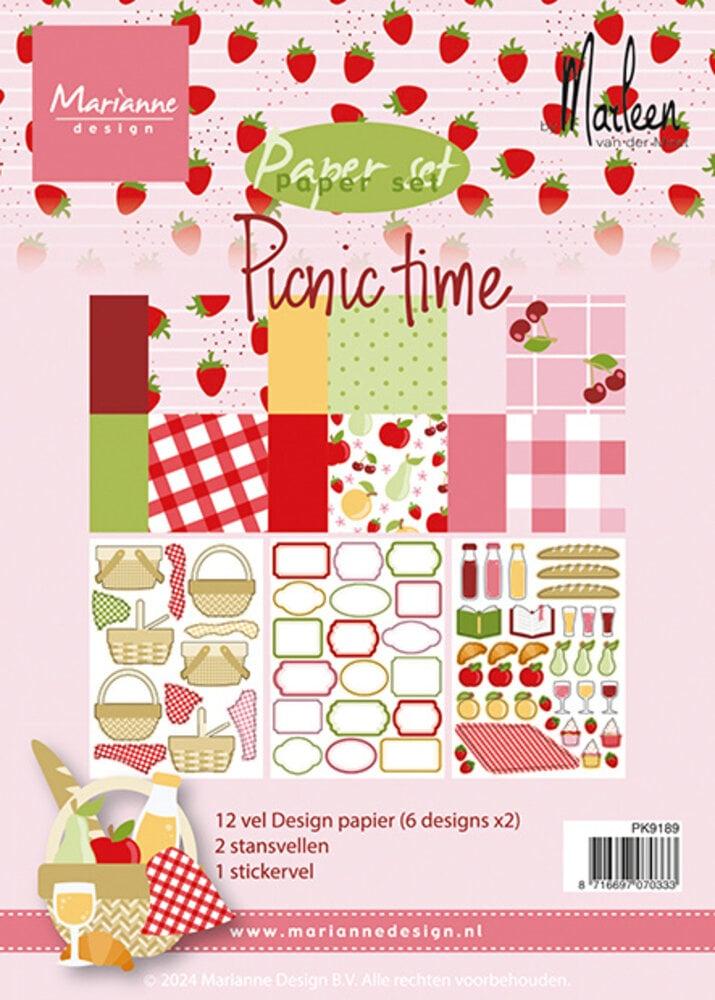 Marianne Design A5 Paper Pad Picnic Time PK9189