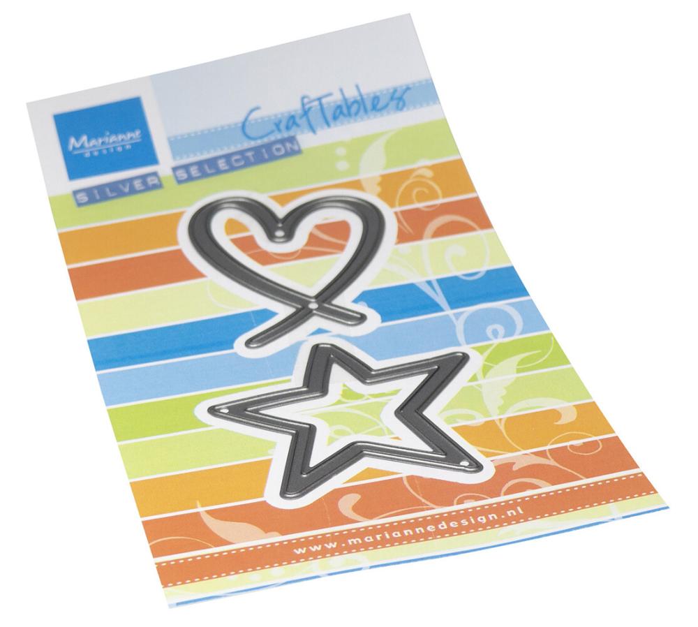 Marianne Design Craftables Heart & Star CR1631