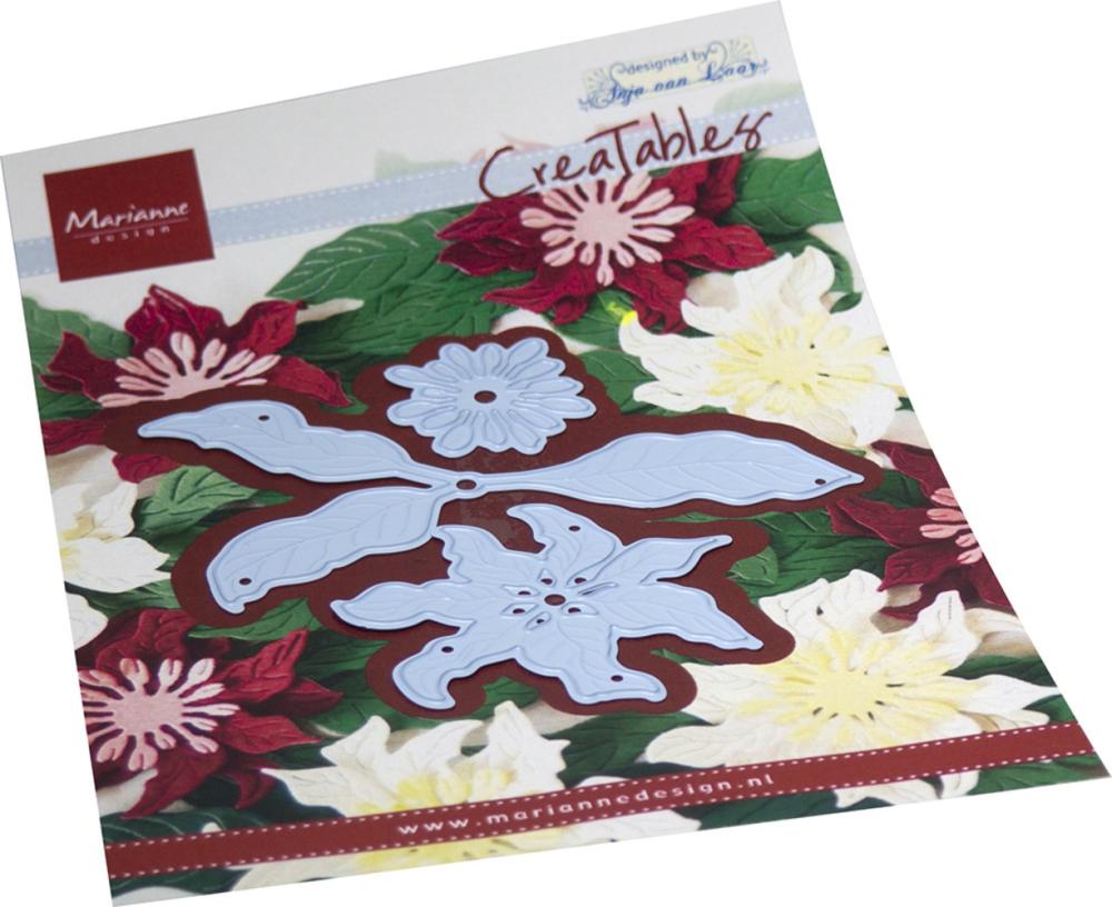 Marianne Design CreaTables Anja's Poinsettia LR0779