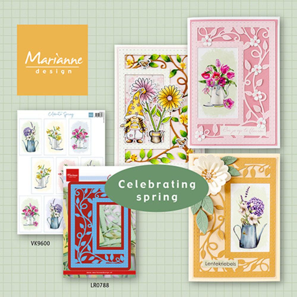 Marianne Design CreaTables Rectangle Leaves LR0788