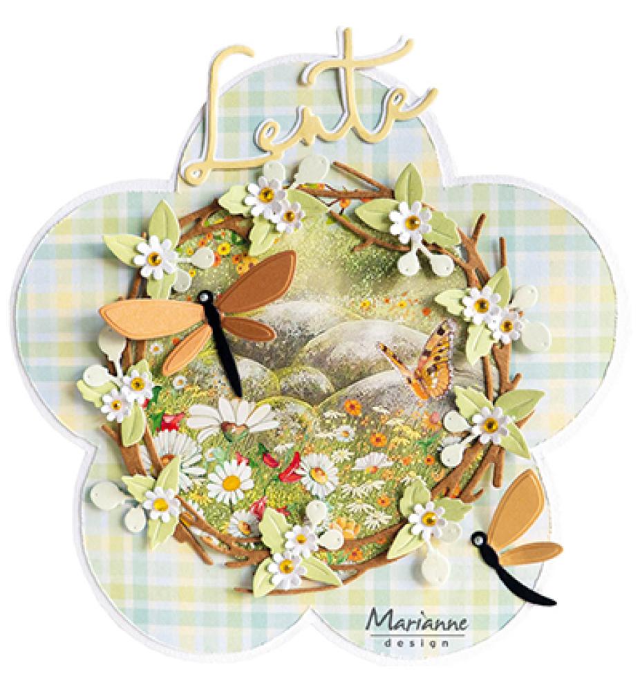 Marianne Design CreaTables Spring Wreath LR0753