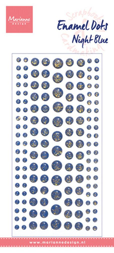 Marianne Design Enamel Dots Night Blue Glitter PL4525