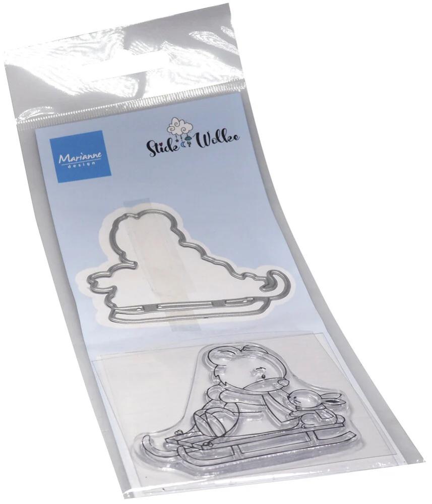 Marianne Design Stamp & Die Set Bear & Rabbit CS1138