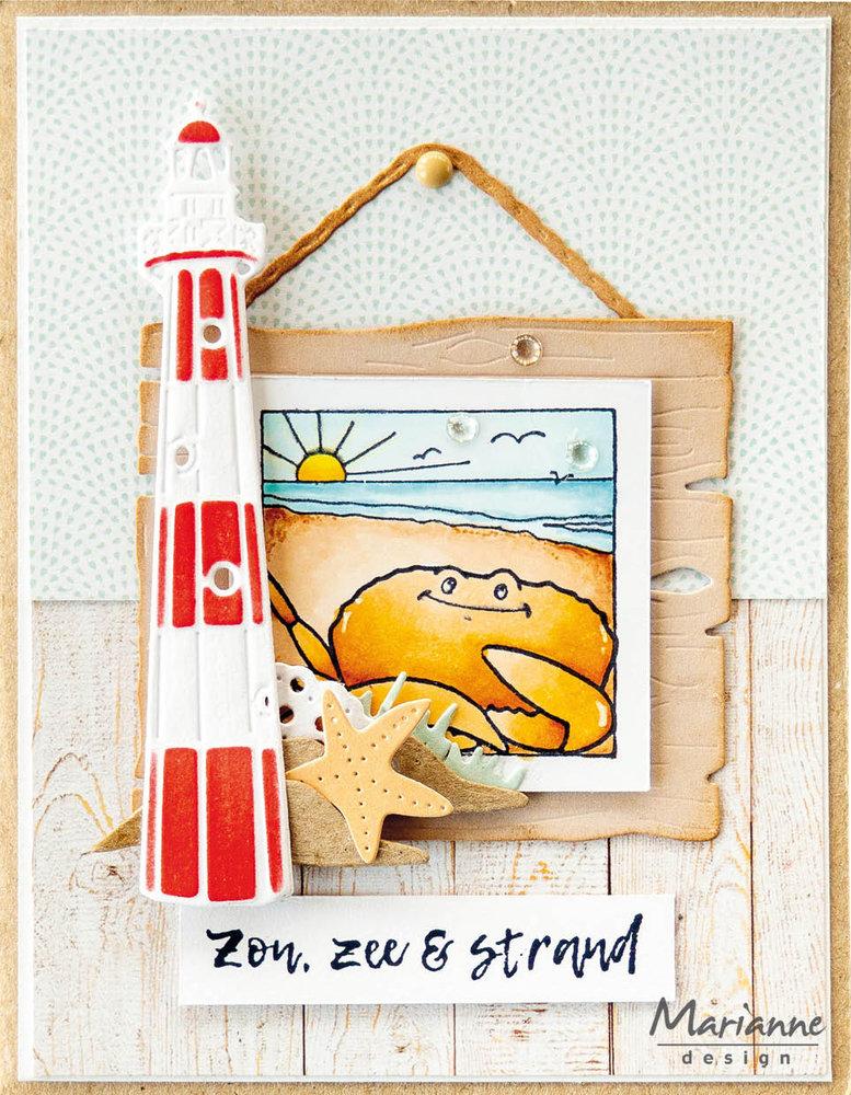 Marianne Design Stamp Hetty's Peek-a-Boo Beach #CS1130