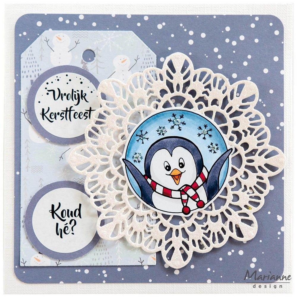 Marianne Design Stamp Hetty's Peek-a-Boo Penguins #CS1110