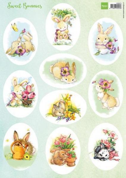 Marianne Design A4 Bogen Sweet Bunnies