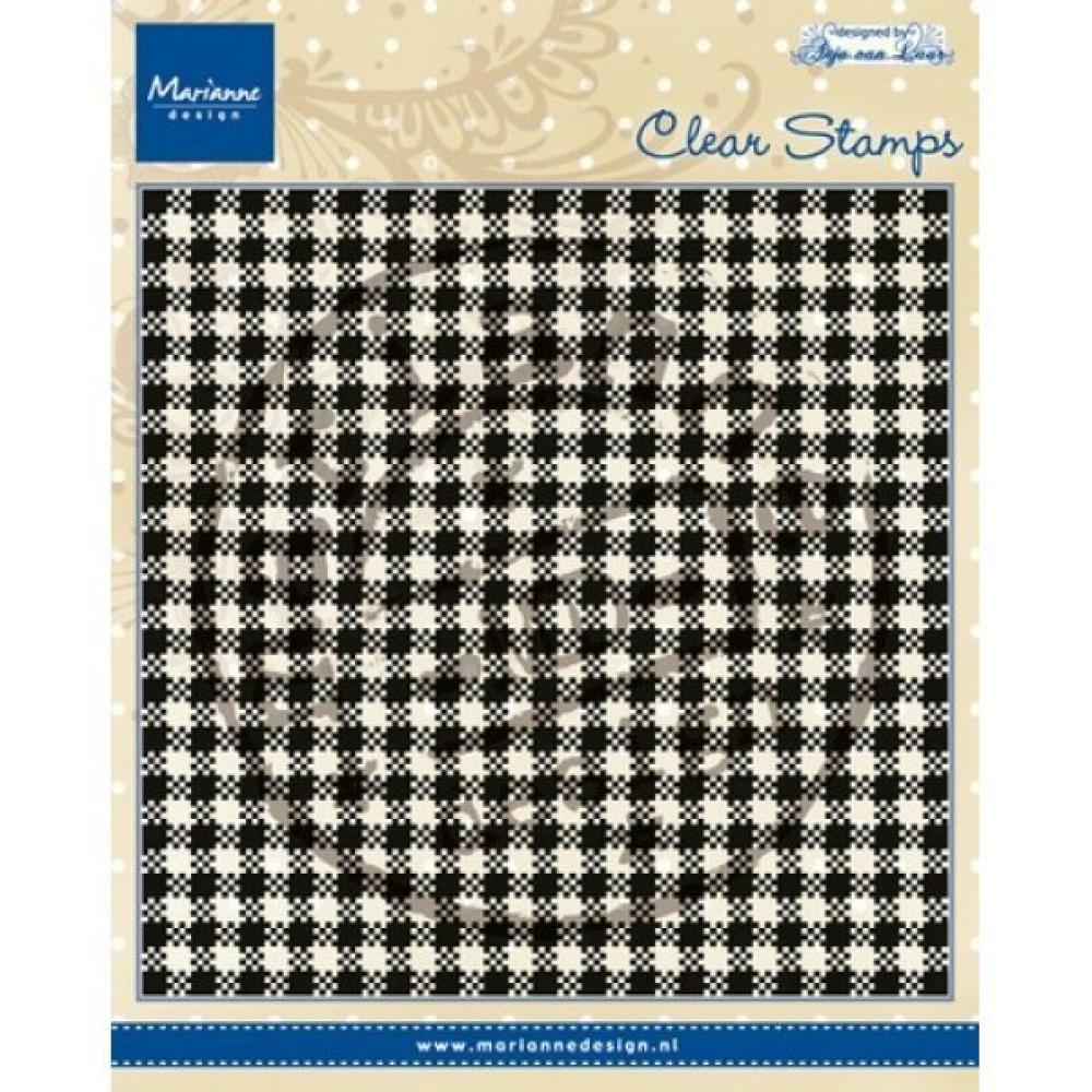 Marianne Design Clear Stamp Anja's Plaid CS0938