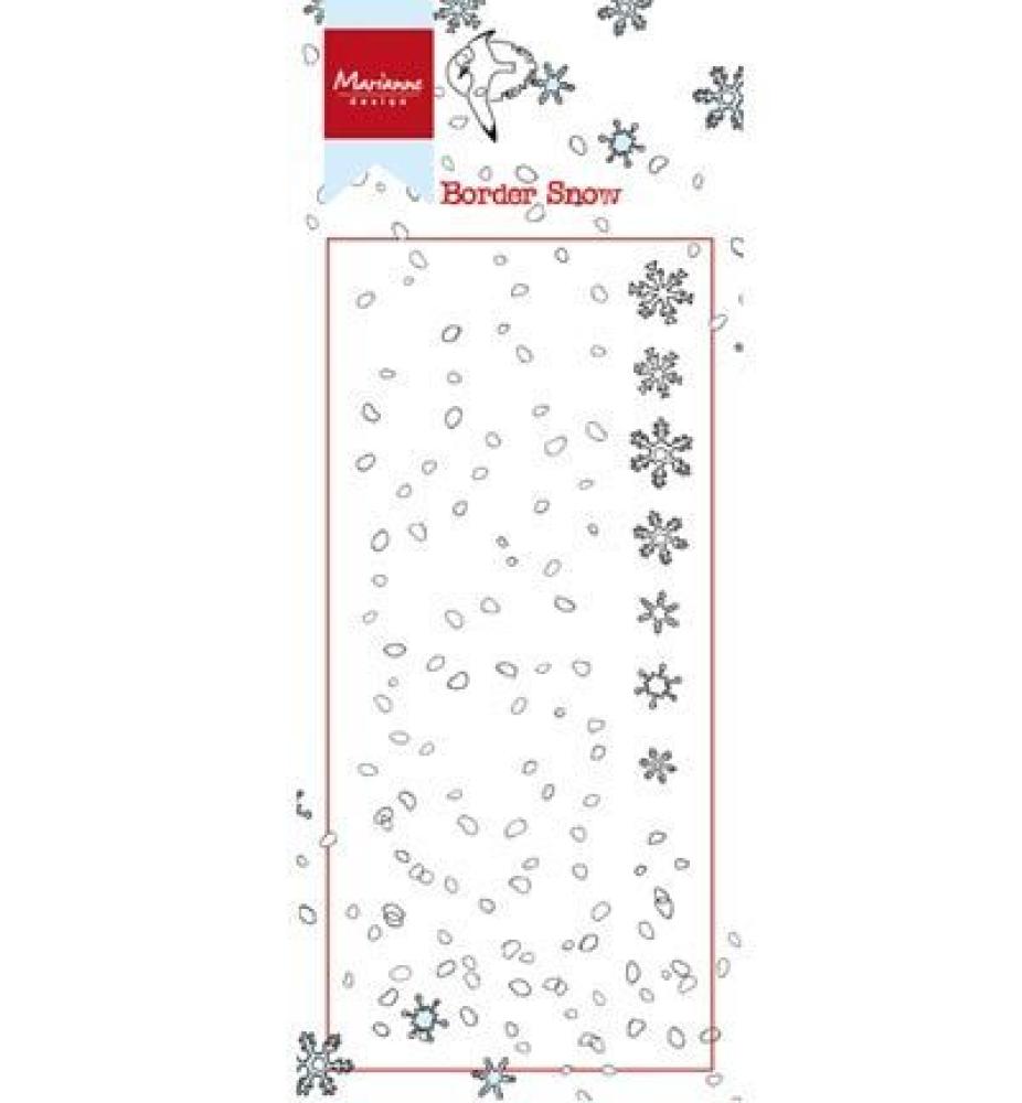 Marianne Design Clearstempel Border Snow HT1611