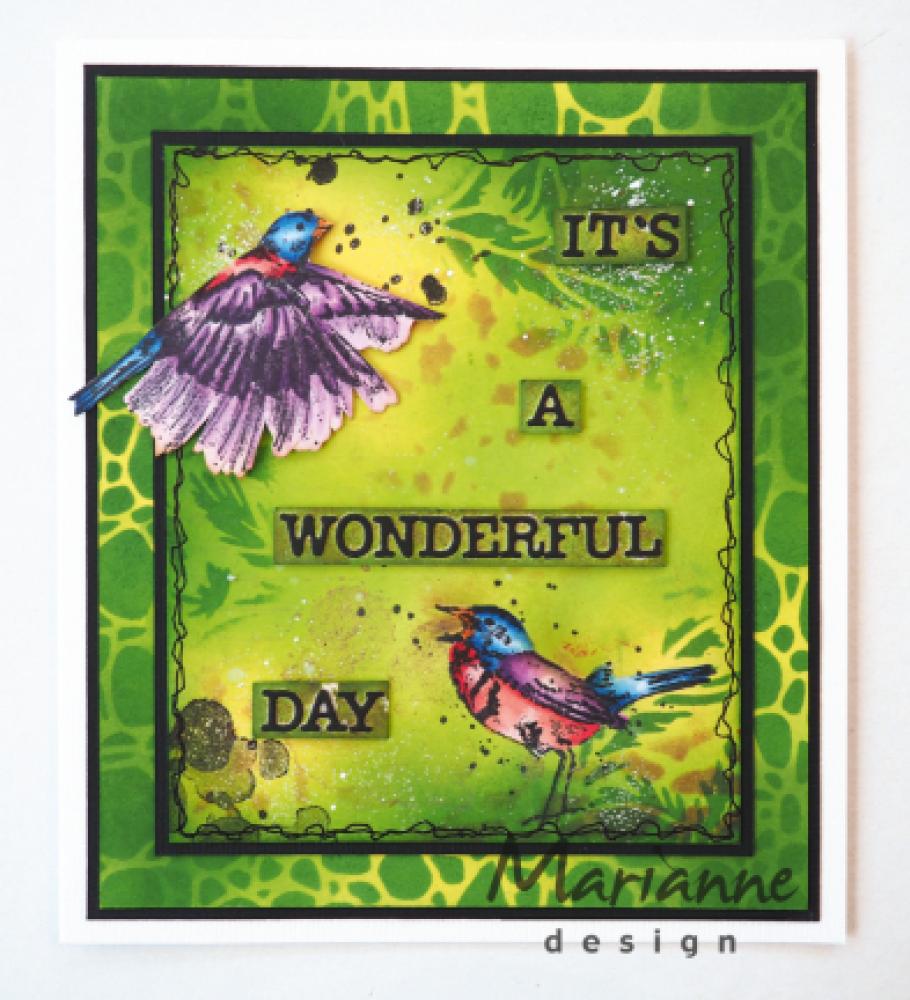 Marianne Design Cling Stamp Tiny's Birds #002 #MM1619