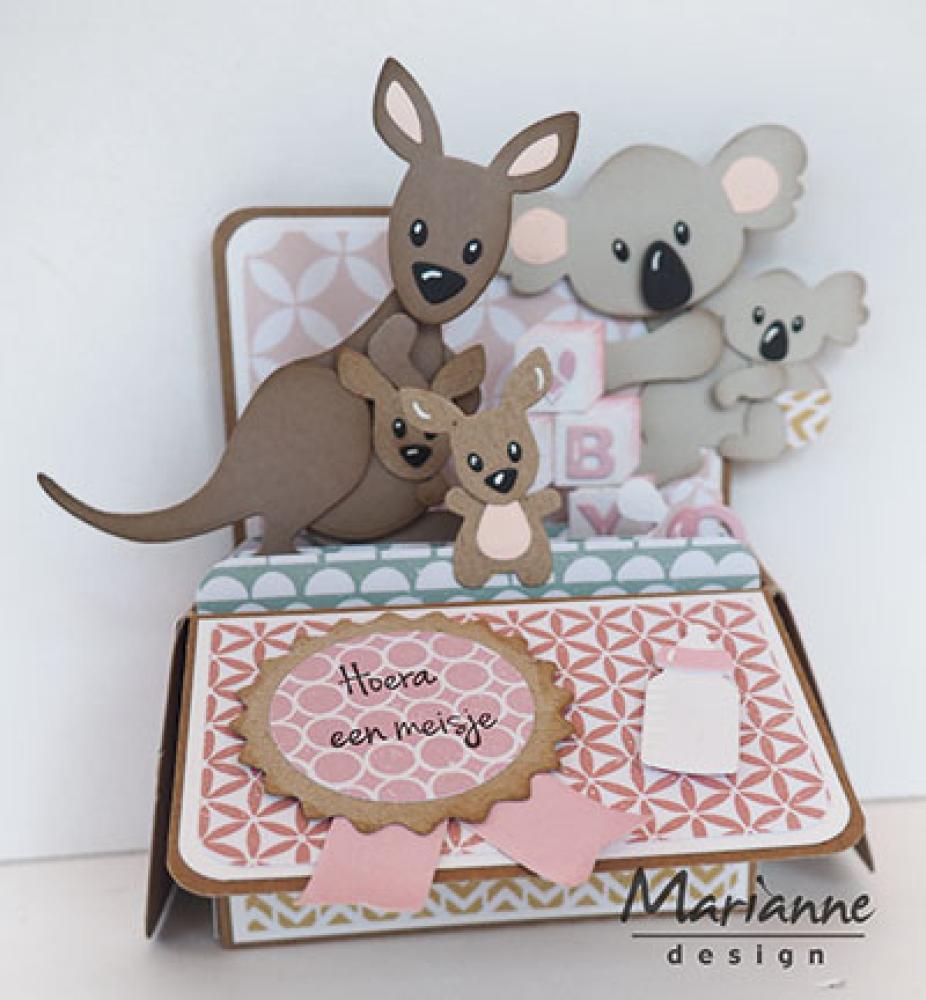 Marianne Design Collectables Kangaroo und Baby COL1446