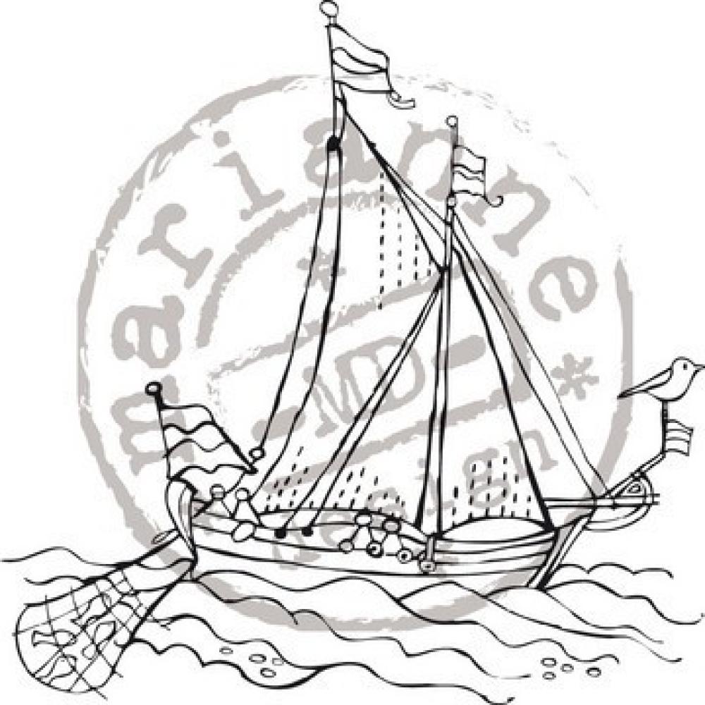 Marianne Design Dutch Design Stamp Sailboat #EWS2202