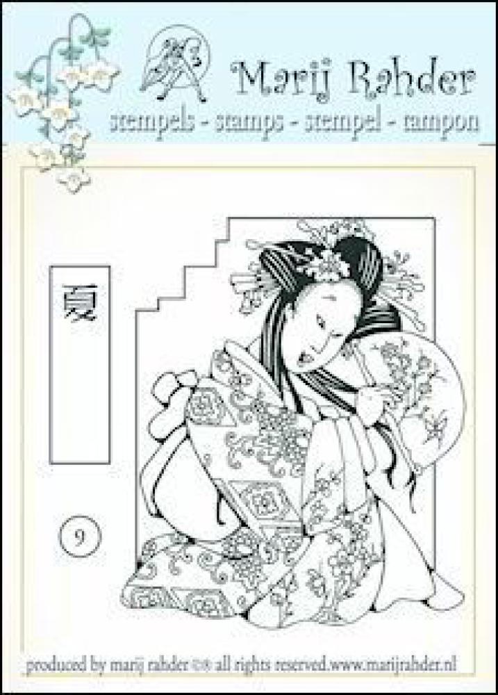 Marij Rahder Stamp Geisha 9