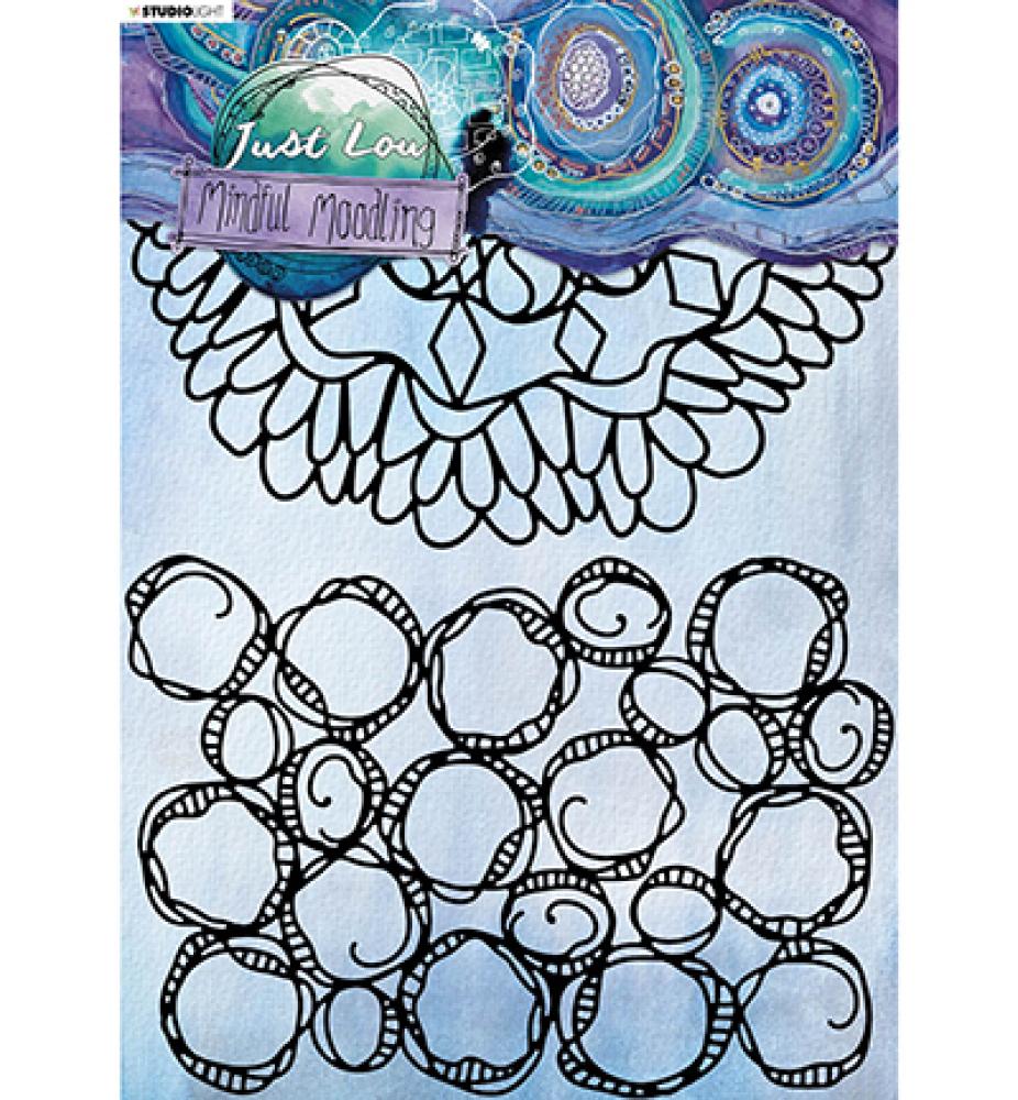 SL Mask Stencil Just Lou Circles and Mandala #20