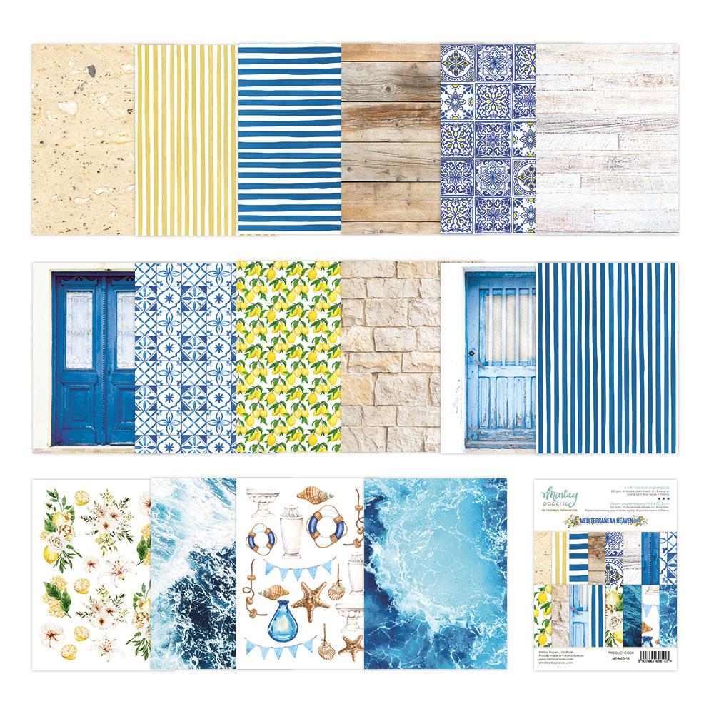 Mintay Papers 6x8 Add-on Paper Pad Mediterranean Heaven