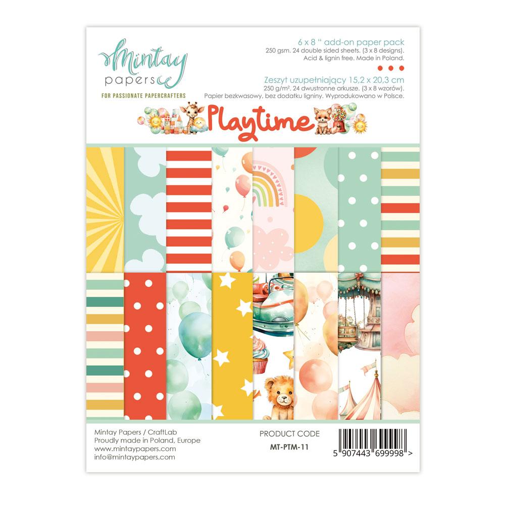 Mintay Papers 6x8 Add-on Paper Pad Playtime