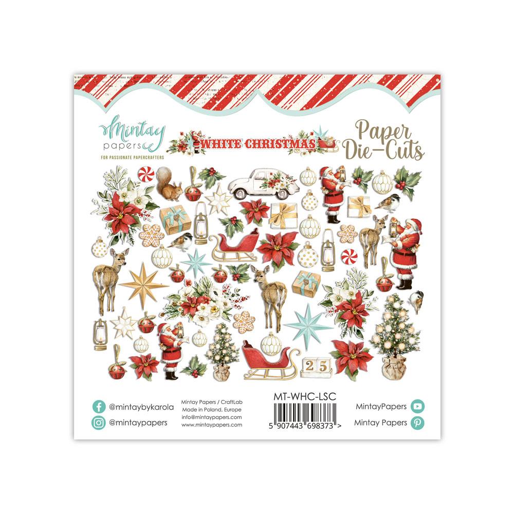 Mintay Papers Die-Cuts White Christmas 60 pcs