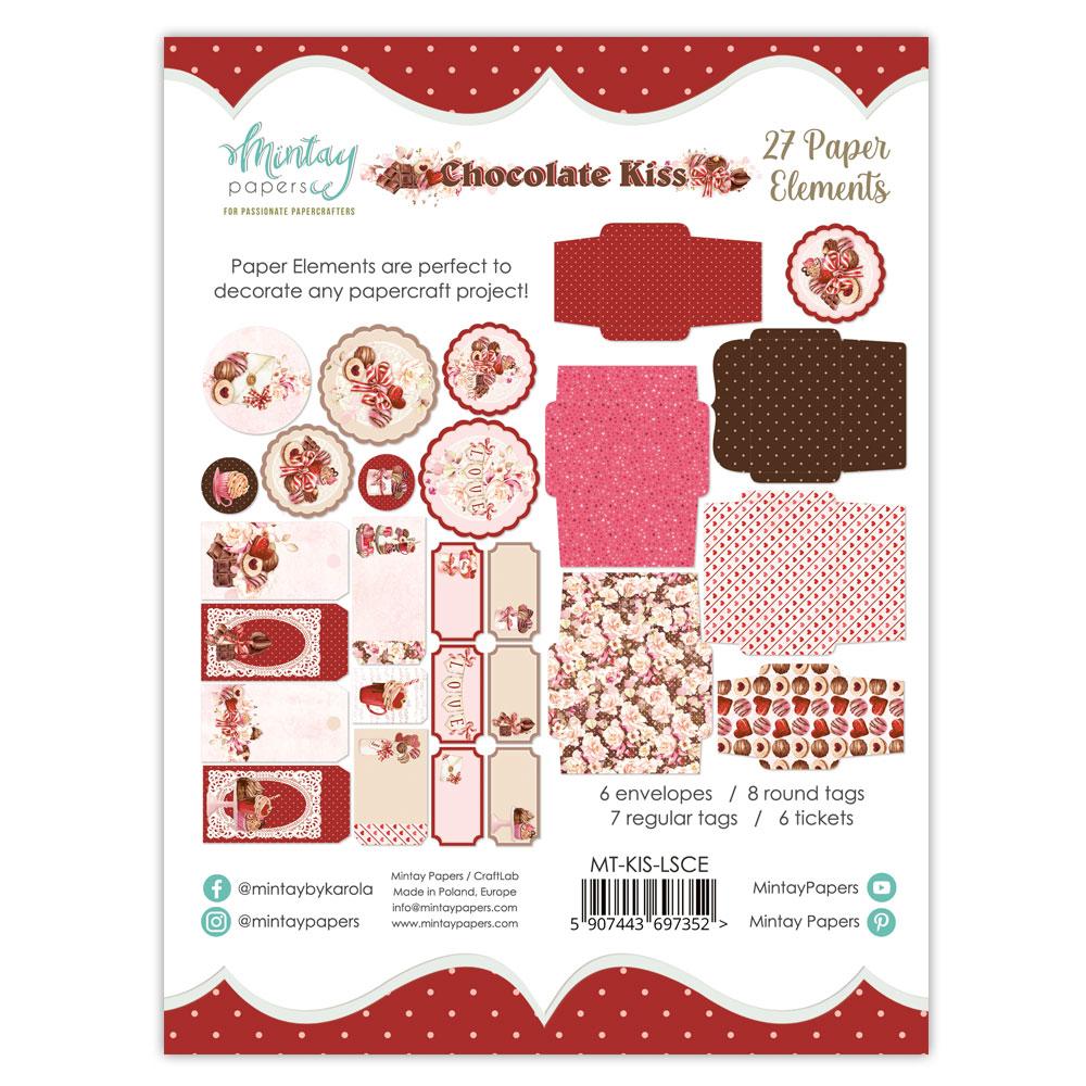 Mintay Papers Paper Elements Chocolate Kiss 27 pcs