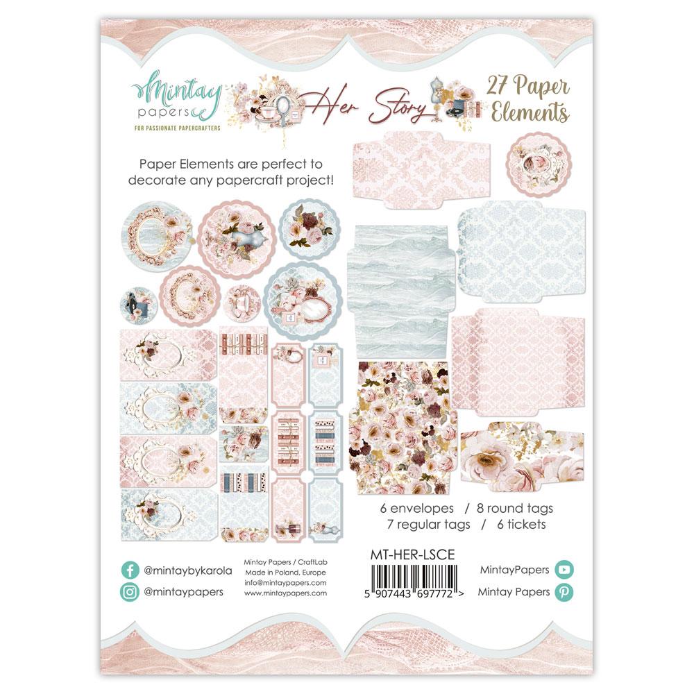 Mintay Papers Paper Elements Her Story 27 pcs