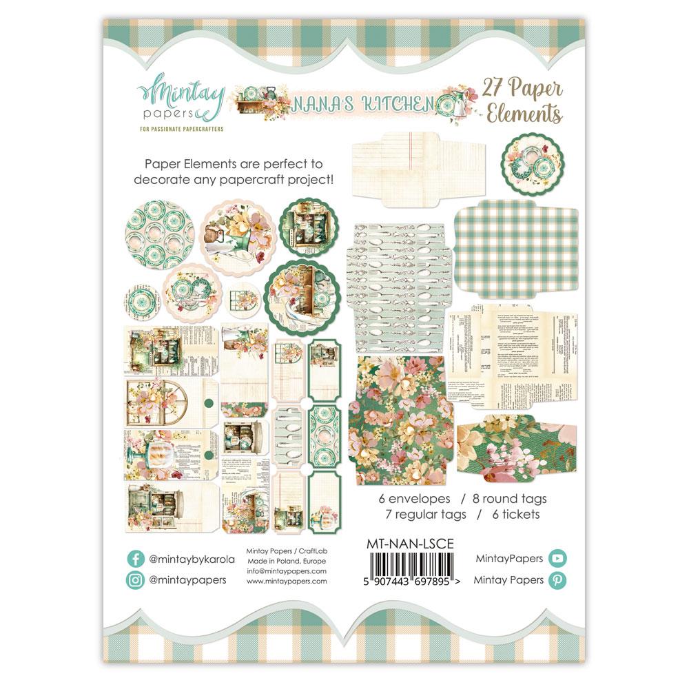 Mintay Papers Paper Elements Nana´s Kitchen 27 pcs