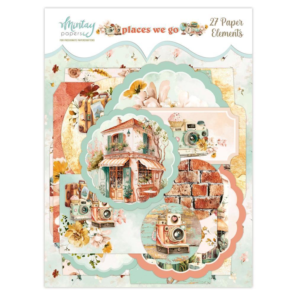 Mintay Papers Paper Elements Places We Go 27 pcs