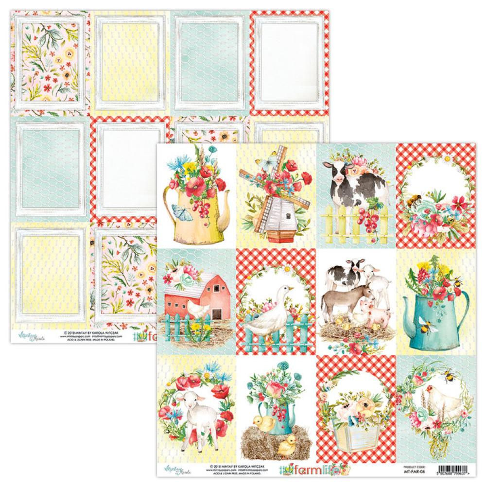 SET Mintay 12x12 Paper Sheet Farmlife Cards #06