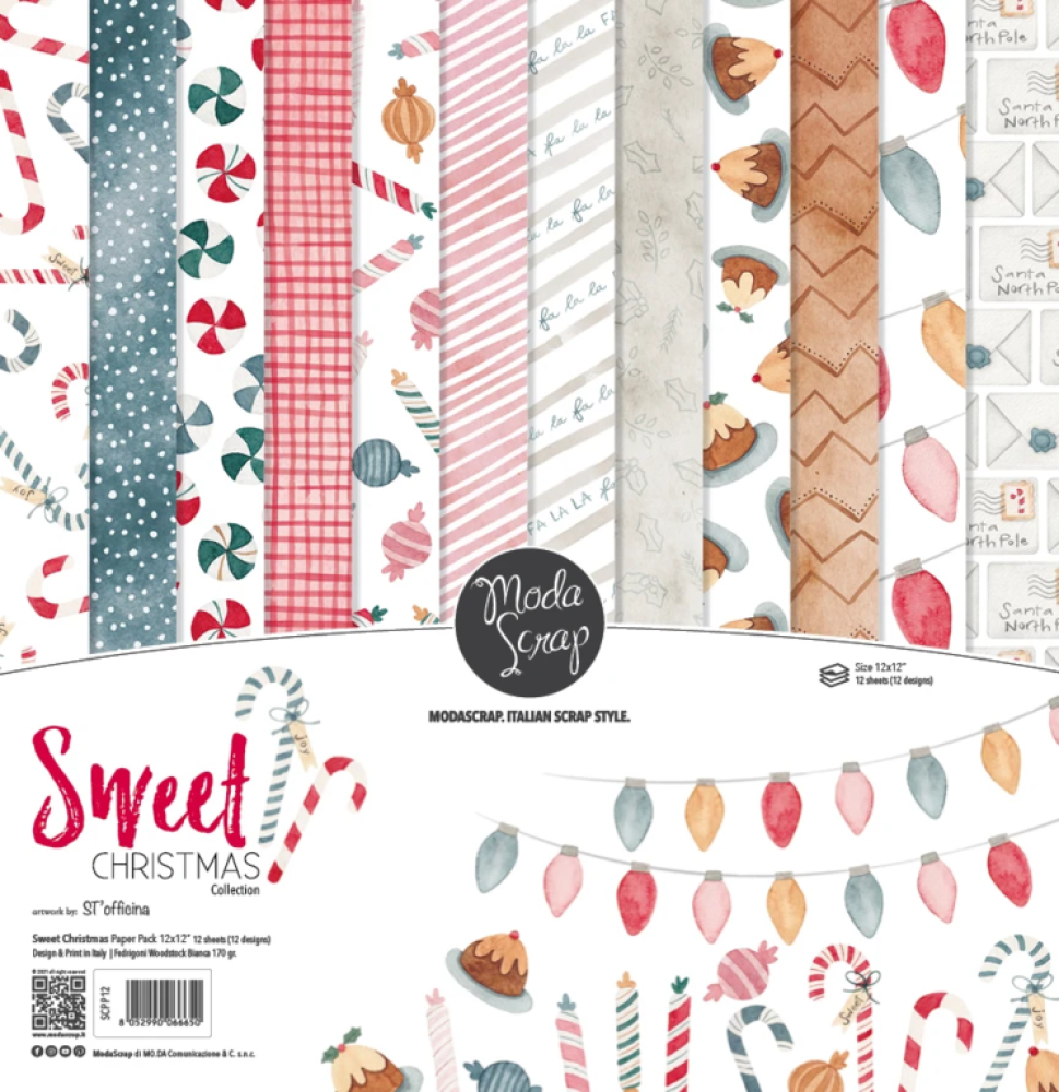 ModaScrap 12x12 Paper Pack Sweet Christmas