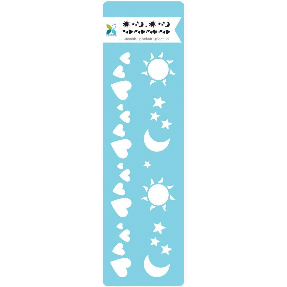 Momenta Stencil Hearts Sun Moon Stars