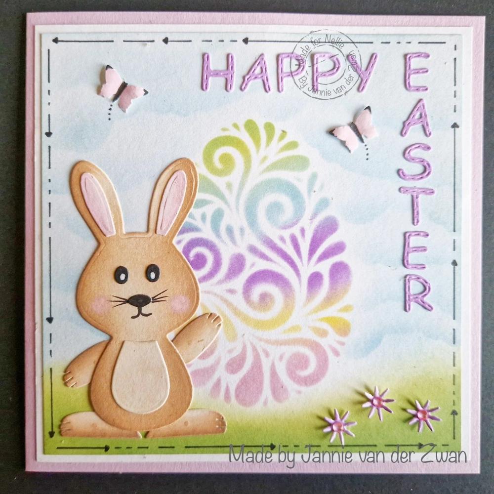 Nellie Snellen 3D Embossing Folder Doodle Egg #069