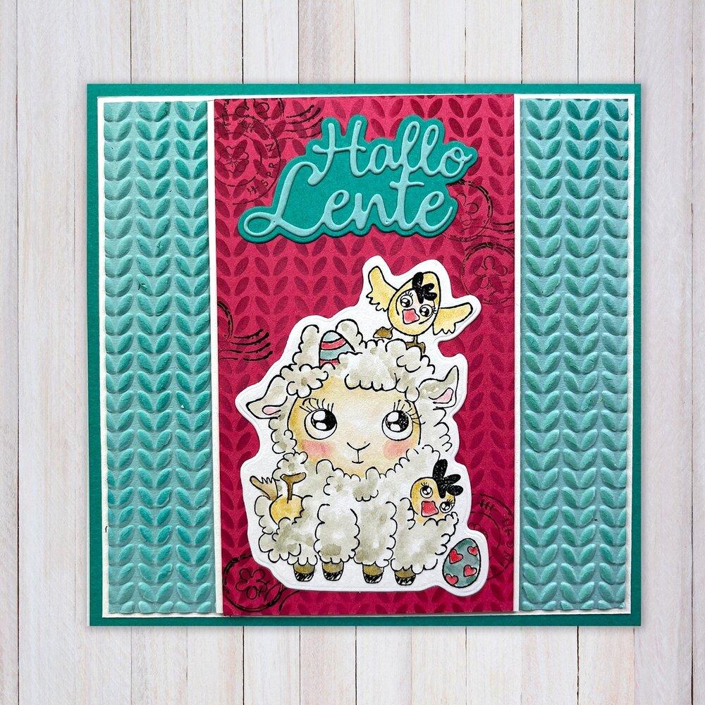 Nellie Snellen 3D Embossing Folder Knitting #082