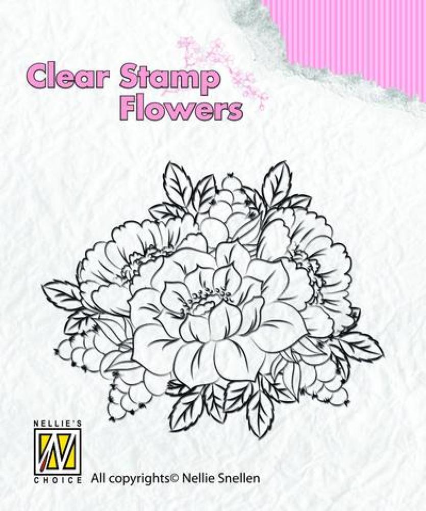 Nellie Snellen Clear Stamp Anemones FLO011