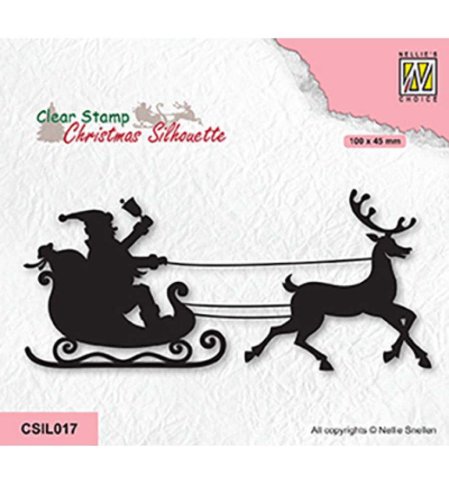 Nellie Snellen Clear Stamp Hoho Santa is coming CSIL017