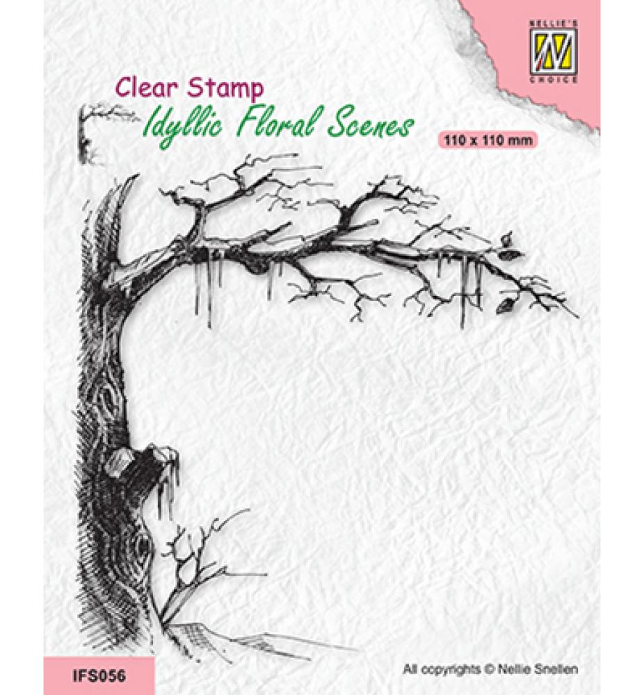 Nellie Snellen Clear Stamp Icy Tree IFS056