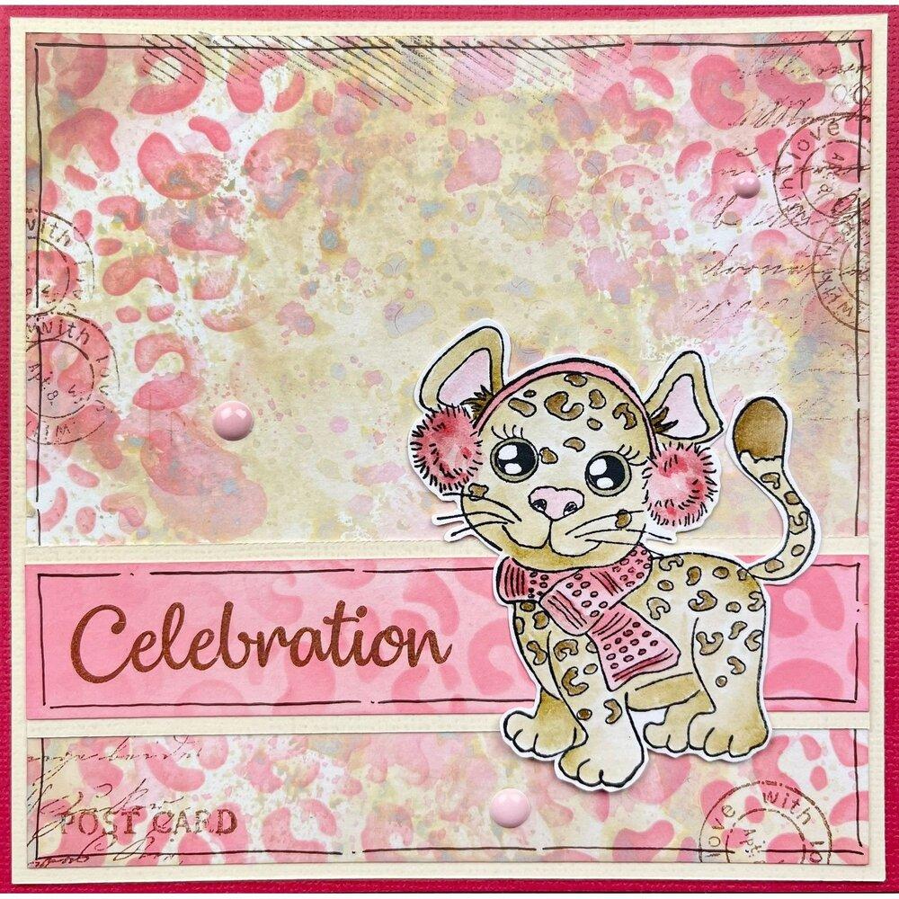 Nellie Snellen Cuties Clear Stamps Cheetah NCCS053