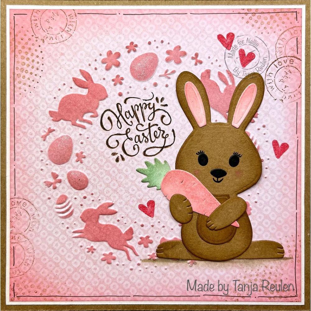 Nellie Snellen Stencil Easter Wreath #045