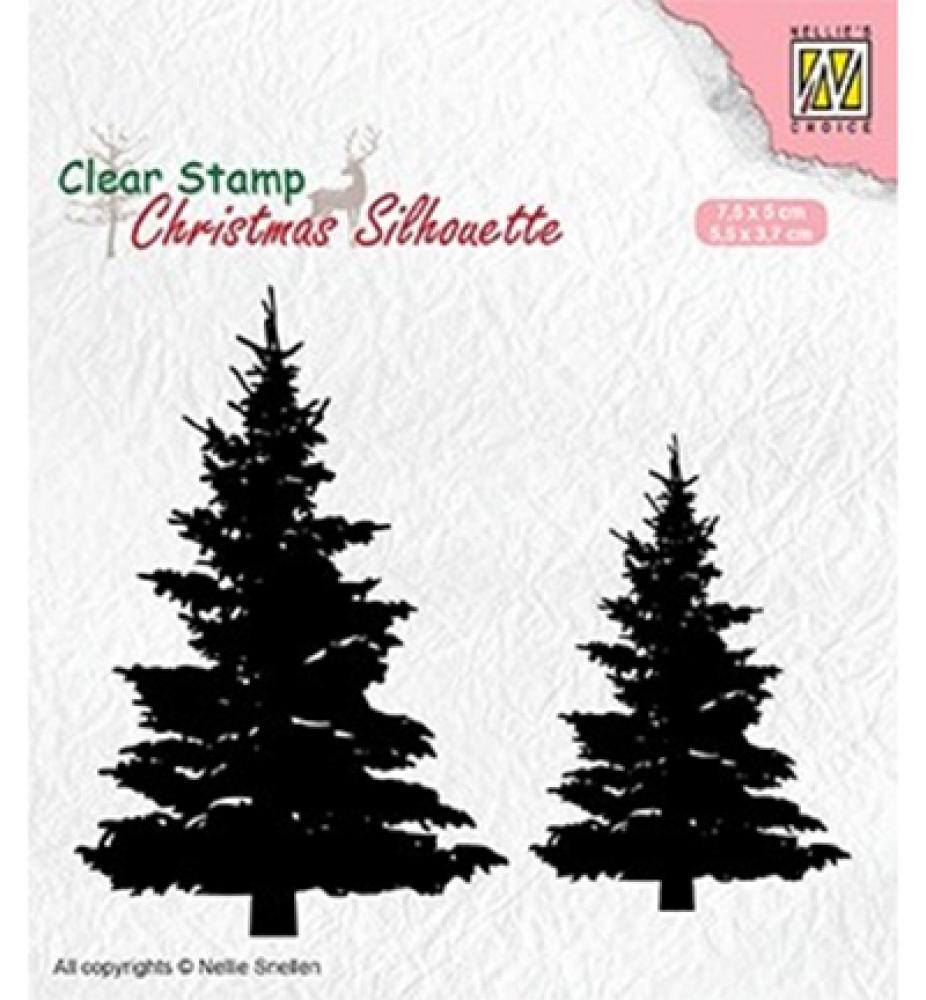 Nellie Snellen Clear Stamp Fir Trees #CSIL009