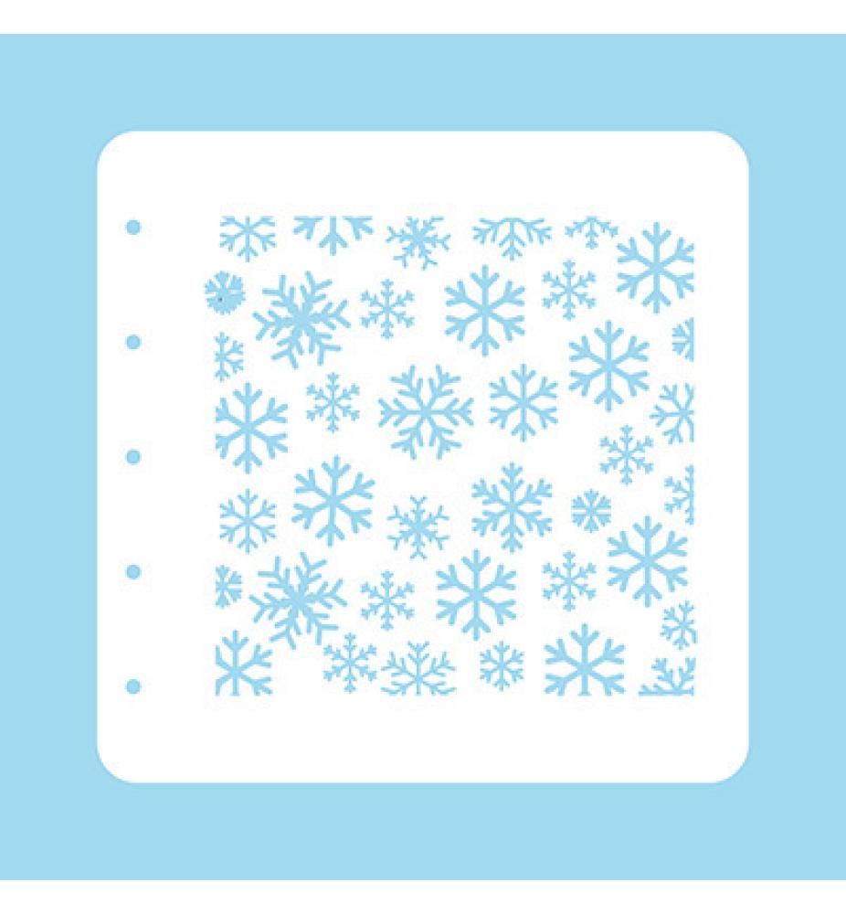 Nellie Snellen Stencil Christmas Time Snowflakes #04