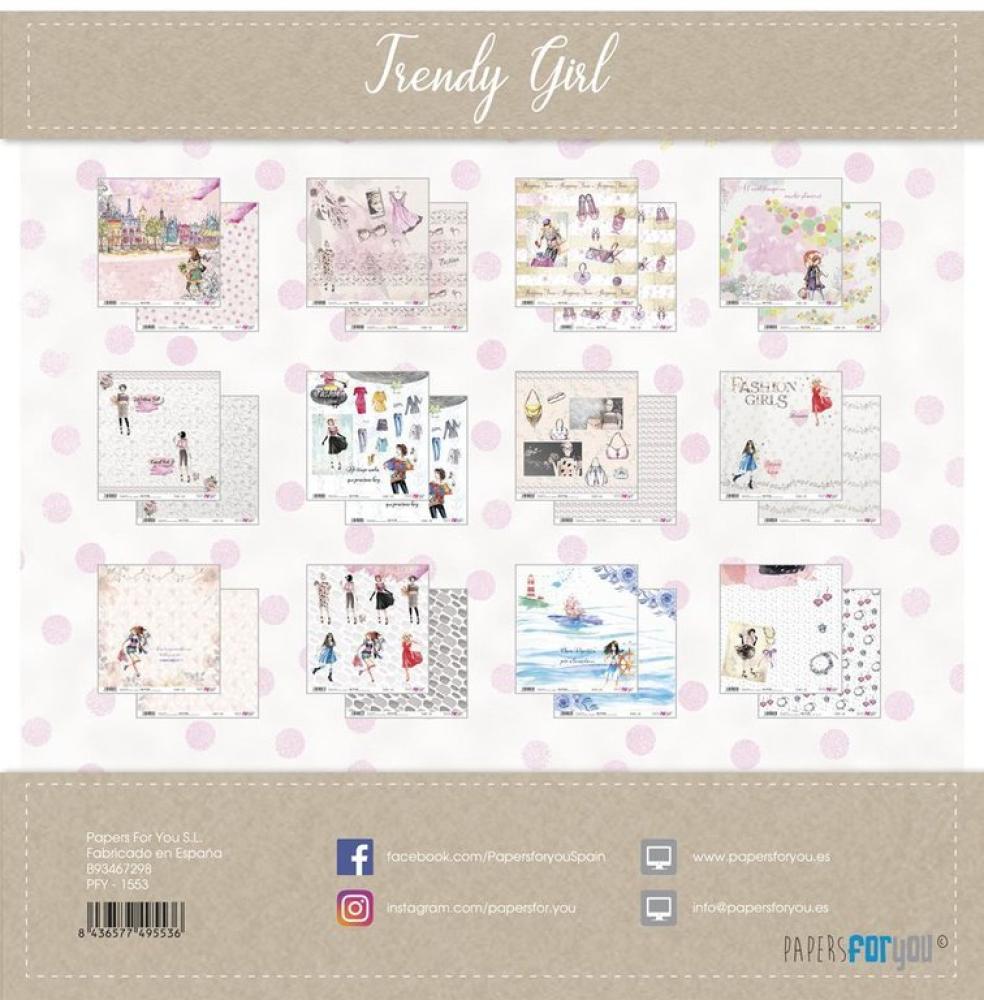 Papers For You 12x12 Paper Pad Trendy Girl #1553