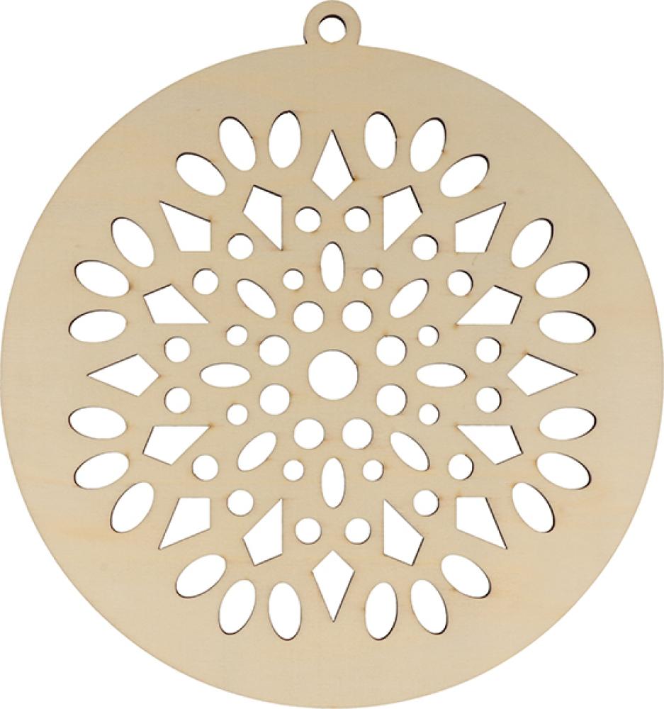 Artemio Wooden Ornament Snowflake 14003243