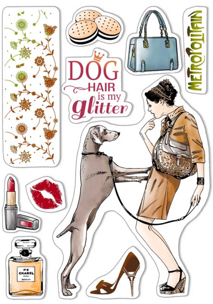 Ciao Bella Clear Stamps Dog air is my glitter PS8001